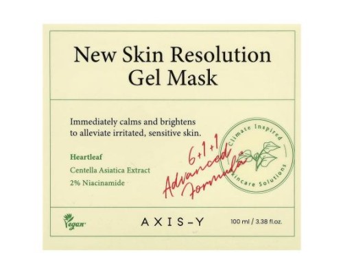 Axis-Y, New Skin Resolution Gel Beauty Mask , 3.38 fl oz (100 ml) Axis-Y, New Skin Resolution Gel Beauty Mask , 3.38 fl oz (100 ml)
