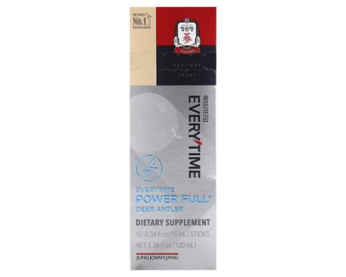 JungKwanJang, Deer Antler, Everytime Power Full, 10 Sticks, 0.34 fl oz (10 ml) Each JungKwanJang, Deer Antler, Everytime Power Full, 10 Sticks, 0.34 fl oz (10 ml) Each