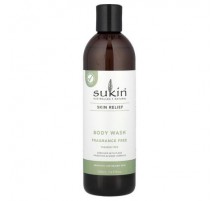 Sukin, Skin Relief, Body Wash, Sensitive, Distressed Skin, Fragrance Free, 16.91 fl oz (500 ml)