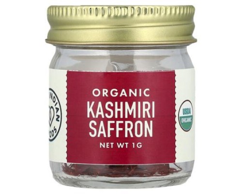 Pure Indian Foods, Organic Kashmiri Saffron , 1 g