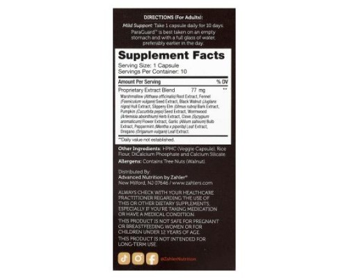 Zahler, ParaGuard™, 10 Capsules
