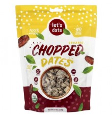 Let's Date, Organic Chopped Dates, 8 oz (227 g)