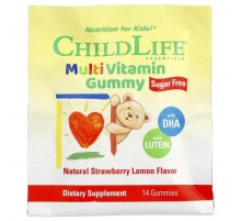 ChildLife Essentials, Multivitamin Gummy, Natural Strawberry Lemon, 14 Gummies