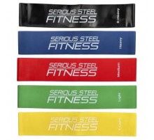 Serious Steel Fitness, 10 Inch Mini Loop Pack, 5 Count
