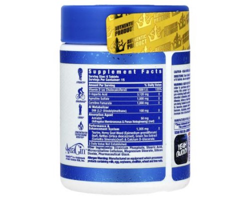 Ronnie Coleman, Signature Series, King Test 8X®, 90 Tablets
