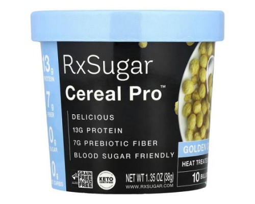RxSugar, Cereal Pro™, Golden Crunch, 1.35 oz (38 g) RxSugar, Cereal Pro™, Golden Crunch, 1.35 oz (38 g)