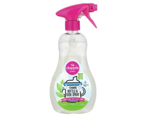 Dapple Baby, Foaming Bottle & Dish Spray, Fragrance Free, 16.9 fl oz (500 ml) Dapple Baby, Foaming Bottle & Dish Spray, Fragrance Free, 16.9 fl oz (500 ml)