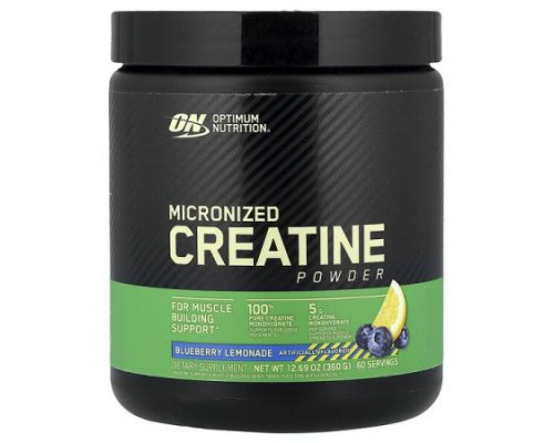 Optimum Nutrition, Micronized Creatine Powder, Blueberry Lemonade, 12.69 oz (360 g) Optimum Nutrition, Micronized Creatine Powder, Blueberry Lemonade, 12.69 oz (360 g)