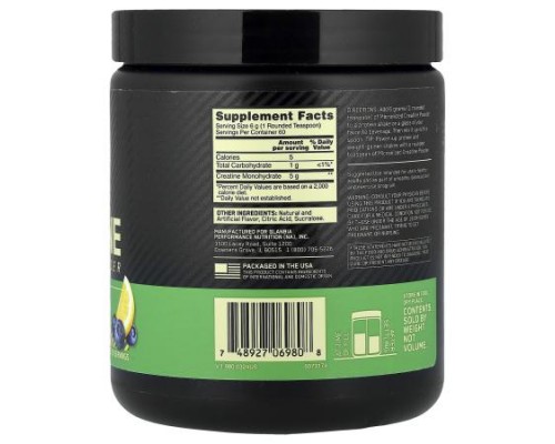 Optimum Nutrition, Micronized Creatine Powder, Blueberry Lemonade, 12.69 oz (360 g) Optimum Nutrition, Micronized Creatine Powder, Blueberry Lemonade, 12.69 oz (360 g)