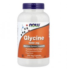 NOW Foods, Glycine, 1,000 mg, 250 Veg Capsules