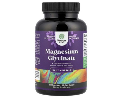 Nature's Craft, Magnesium Glycinate, 120 Capsules (125 mg per Capsule)