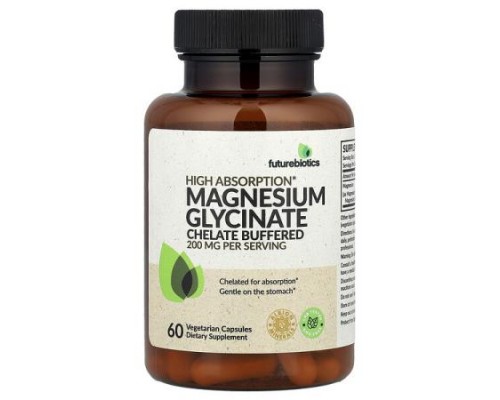 Futurebiotics, Magnesium Glycinate, 60 Vegetarian Capsules (100 mg per Capsule)