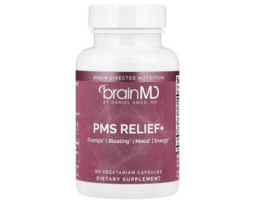 BrainMD, PMS Relief+, 60 Vegetarian Capsules BrainMD, PMS Relief+, 60 Vegetarian Capsules