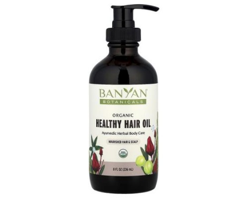 Banyan Botanicals, Organic Healthy Hair Oil, 8 fl oz (236 ml) Banyan Botanicals, Organic Healthy Hair Oil, 8 fl oz (236 ml)