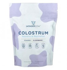 Wondercow, Colostrum Powder, Elderberry, 30 Packets, 0.08 oz (2.4 g) Each