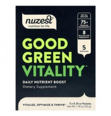 Nuzest, Good Green Vitality™, 5 Packets, 0.35 oz (10 g) Each