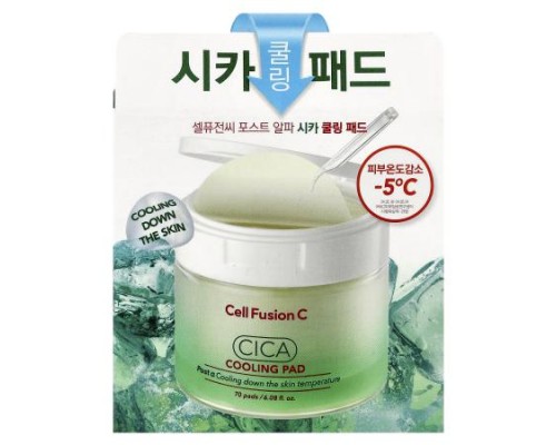 Cell Fusion C, Cica Cooling Pad, 70 Pads, 6.08 fl oz (180 ml) Cell Fusion C, Cica Cooling Pad, 70 Pads, 6.08 fl oz (180 ml)