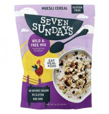 Seven Sundays, Muesli Cereal, Wild & Free Mix, Blueberry Chia Buckwheat, 12 oz (340 g)