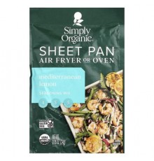 Simply Organic, Sheet Pan Seasoning Mix, Mediterranean Lemon, 0.85 oz (24 g)