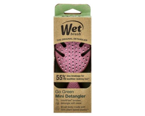 Wet Brush, Go Green Mini Detangler, Pink, 1 Brush Wet Brush, Go Green Mini Detangler, Pink, 1 Brush