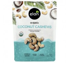 Elan, Organic Coconut Cashews , 5.6 oz (160 g)