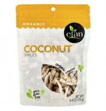 Elan, Organic Coconut Smiles , 4.4 oz (125 g)