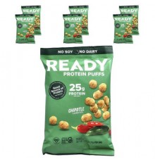 Ready, Protein Puffs, Chipotle, 6 Bags, 2.75 oz (78 g) Each