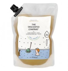 The Unscented Company, Kids, Shiny Shampoo + Wash, Refill, Fragrance Free, 33.8 fl oz (1 l)