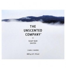 The Unscented Company, Soap Bar, Fragrance Free, 5 Bars, 21.16 oz (600 g)