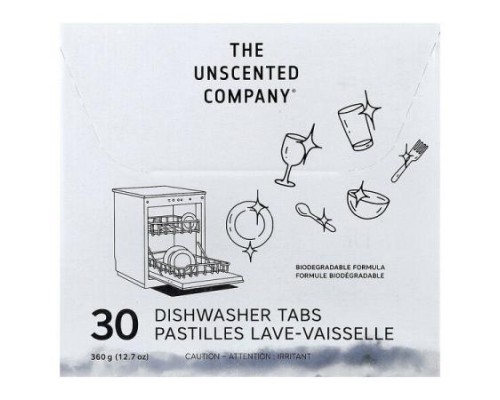 The Unscented Company, Dishwasher Tabs, 30 Tabs, 12.7 oz (360 g)