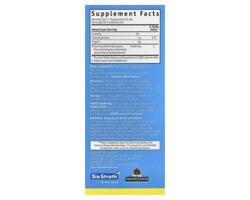 Bio-Strath, Original, Fermented Herbal Yeast Postbiotic, 8.4 oz (250 ml)