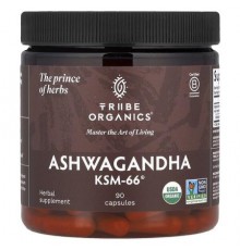 Tribe Organics, Ashwagandha KSM-66®, 90 Capsules (300 mg per Capsule)