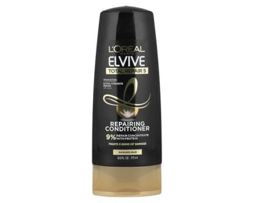 L'Oréal, Elvive, Total Repair 5, Repairing Conditioner, Damaged Hair, 12.6 fl oz (375 ml)
