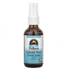 Source Naturals, Wellness Colloidal Silver™  Throat Spray, 2 fl oz (59.14 ml)