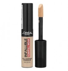 L'Oréal, Infallible, Full Coverage Concealer, 345 Oatmeal, 0.33 fl oz (10 ml)