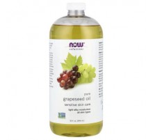 NOW Foods, Solutions, Pure Grapeseed Oil, All Skin Types, 32 fl oz (946 ml)