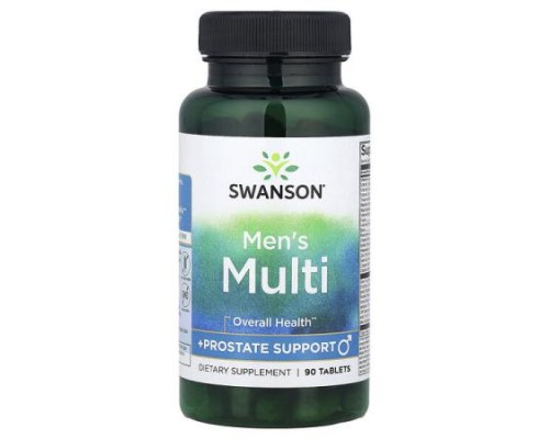 Swanson, Men's Multi + Prostate Support, 90 Tablets Swanson, Men's Multi + Prostate Support, 90 Tablets