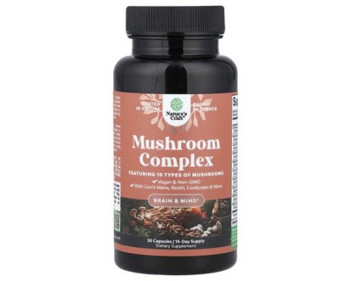 Nature's Craft, Mushroom Complex, 30 Capsules