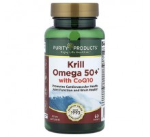 Purity Products, Krill Omega 50+® with  CoQ10, 60 Softgels