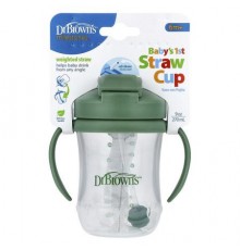 Dr. Brown's, Baby's 1st Straw Cup, 6 Months +, Olive Green , 9 oz (270 ml)