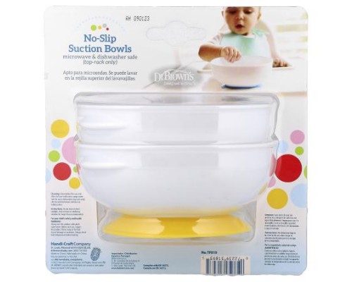 Dr. Brown's, No-Slip Suction Bowls, 4 Months + , 2 Pack Dr. Brown's, No-Slip Suction Bowls, 4 Months + , 2 Pack