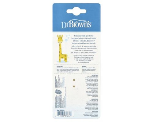 Dr. Brown's, Infant-to-Toddler Toothbrush, 0-3 Years, Yellow, Giraffe, 1 Toothbrush Dr. Brown's, Infant-to-Toddler Toothbrush, 0-3 Years, Yellow, Giraffe, 1 Toothbrush
