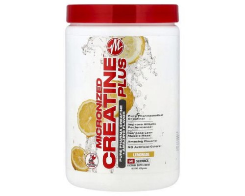 Metabolic Nutrition, Micronized Creatine Plus™, Lemonade, 420 g Metabolic Nutrition, Micronized Creatine Plus™, Lemonade, 420 g