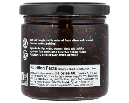 Divina, Orange Fig Spread, 9 oz (255 g) Divina, Orange Fig Spread, 9 oz (255 g)
