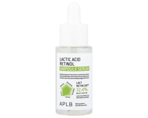 APLB, Lactic Acid Retinol Ampoule Serum, 1.35 fl oz (40 ml)