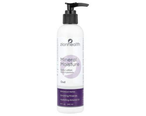 Zion Health, Mineral Moisture Daily Lotion, Oud , 8 fl oz (240 ml) Zion Health, Mineral Moisture Daily Lotion, Oud , 8 fl oz (240 ml)