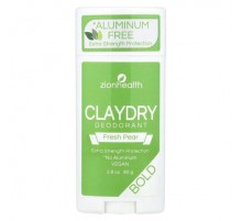 Zion Health, Bold, ClayDry Deodorant, Fresh Pear, 2.8 oz (80 g)