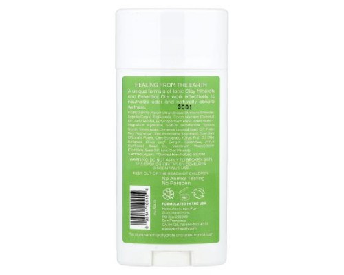 Zion Health, Bold, ClayDry Deodorant, Fresh Pear, 2.8 oz (80 g)