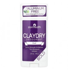 Zion Health, Bold, ClayDry Deodorant, Oud, 2.8 oz (80 g)