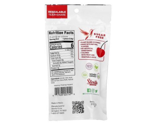 Stevita, Naturals, Sugar Free Hard Candy, Cherry Cherry, 3 oz (85 g) Stevita, Naturals, Sugar Free Hard Candy, Cherry Cherry, 3 oz (85 g)